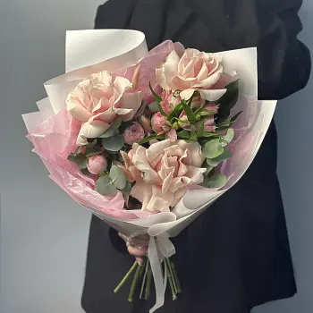 Сборный букет Клубничный сироп S