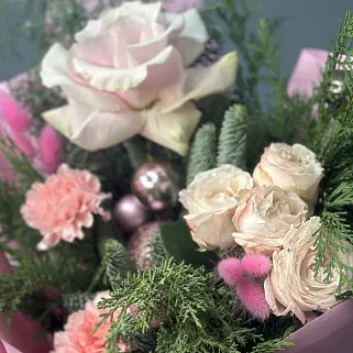 Зимний букет Пинк S