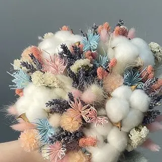 Свадебный букет невесты с сухоцветами