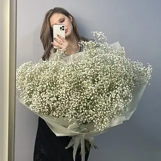Букет из 25 веточек гипсофилы