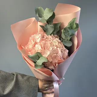 Букет розовой гортензии