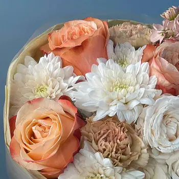 Сборный букет Абрикосовый сорбет S