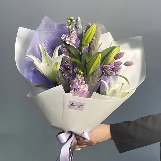 Сборный букет Сиреневый туман
