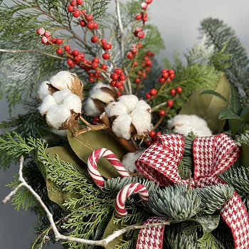 Зимняя композиция Уютное Рождество