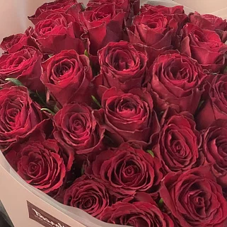 Букет из 35 красных роз 40см (Кения)
