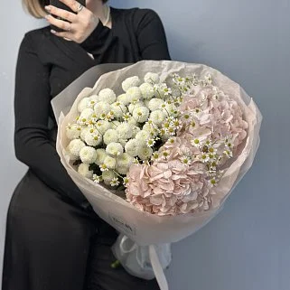 Сборный букет Цветочная поляна М