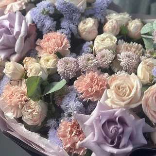 Сборный букет Лиловый комплимент L