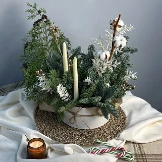 Зимняя коробочка Вечер у камина L