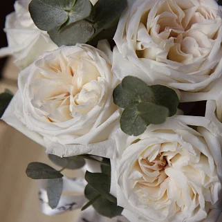 Букет роз O'Hara в шляпной коробке