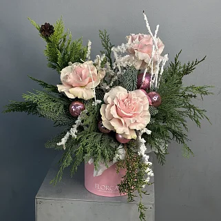 Зимняя композиция Пинк S