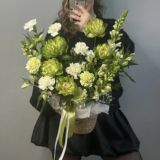 Цветочная корзинка Одним весенним утром