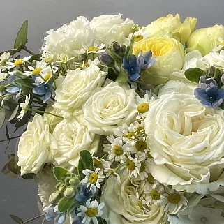 Свадебный букет невесты в полевом стиле