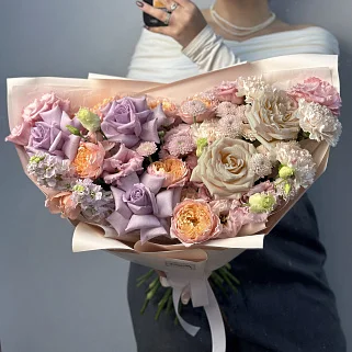 Сборный букет Акварельный L