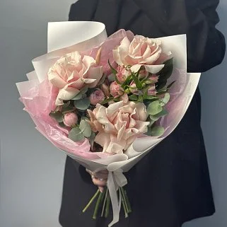 Сборный букет Клубничный сироп S