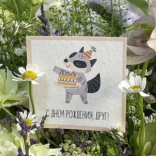 Открытка "С днем рождения, друг"