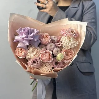 Сборный букет Акварельный S