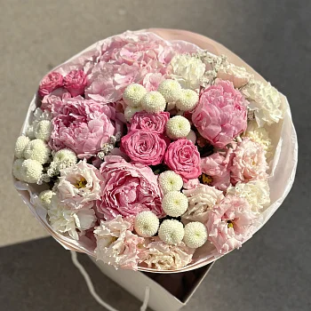 Сборный букет Малиновый чизкейк L