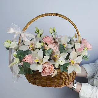 Корзина с орхидеями Белла