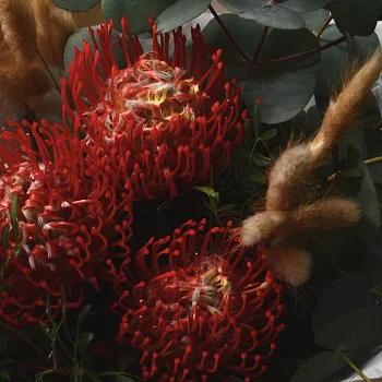 Стойкий мужской букет с нутаном