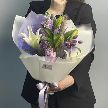 Сборный букет Сиреневый туман