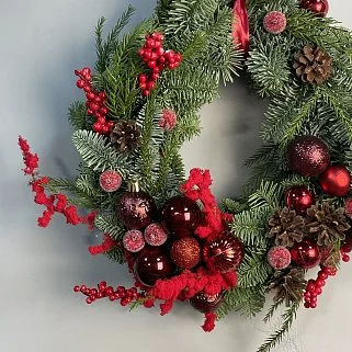 Алый венок S