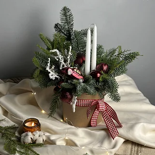 Зимняя композиция Глинтвейн L