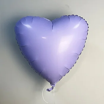 Шар Лиловое сердце 45см