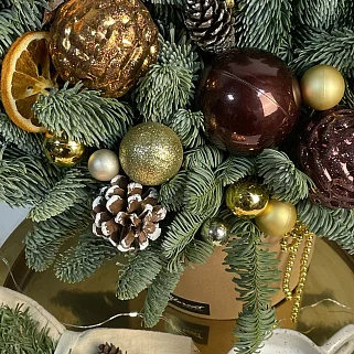 Зимняя композиция Брауни L