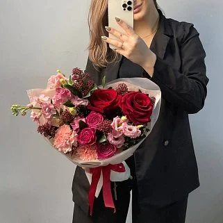 Сборный букет Би май валентайн S