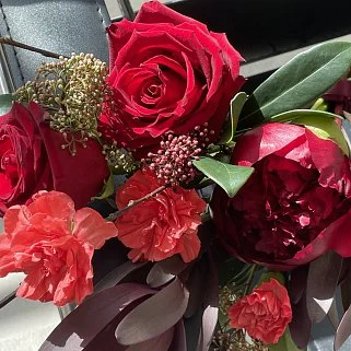 Интерьерный букет Алый