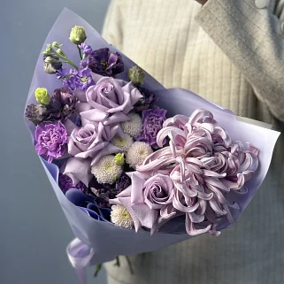Сборный букет Сиреневая осень S