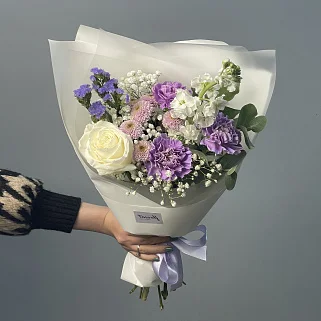 Сборный букет Лиловый S