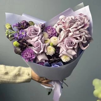 Сборный букет Сиреневая осень S