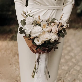 Полевой свадебный букет невесты #2