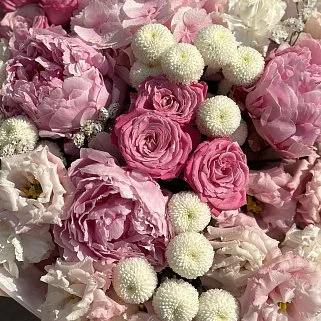 Сборный букет Малиновый чизкейк L