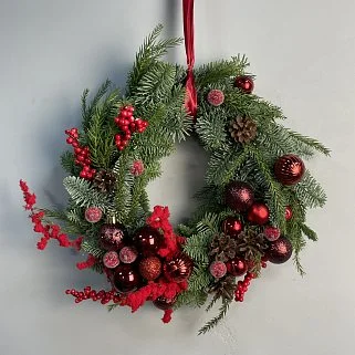 Алый венок S