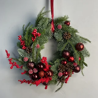 Алый венок S