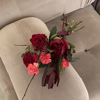 Интерьерный букет Алый