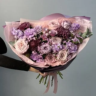 Сборный букет Сиреневая осень L