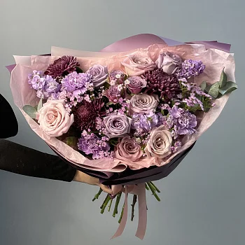 Сборный букет Сиреневая осень L