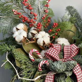 Зимняя композиция Уютное Рождество