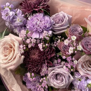Сборный букет Сиреневая осень L