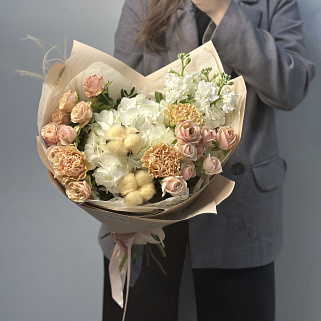 Сборный букет Тепло M