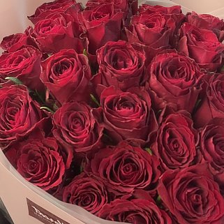 Букет из 35 красных роз 40см (Кения)