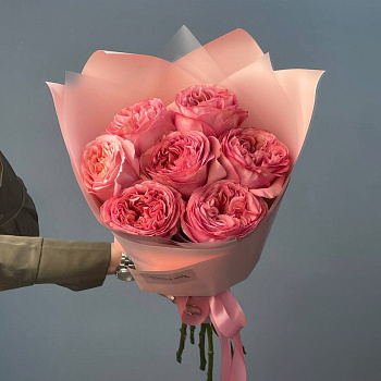 Букет пионовидных роз Pink Expression XS