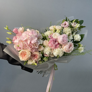 Сборный букет Пинк гарден L