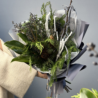 Зимний букет Снеговик