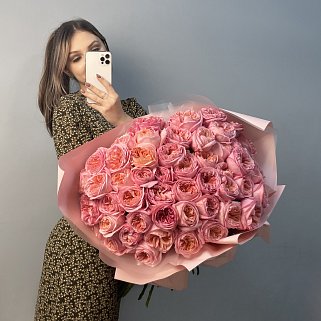 Букет пионовидных роз Pink Expression XL