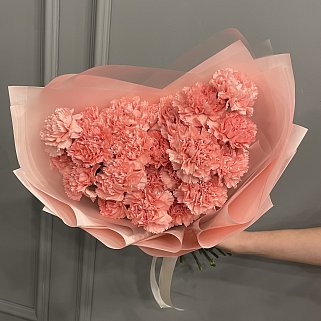 Букет из 25 розовых гвоздик