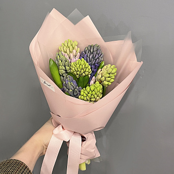 Букет из 7 гиацинтов (микс)